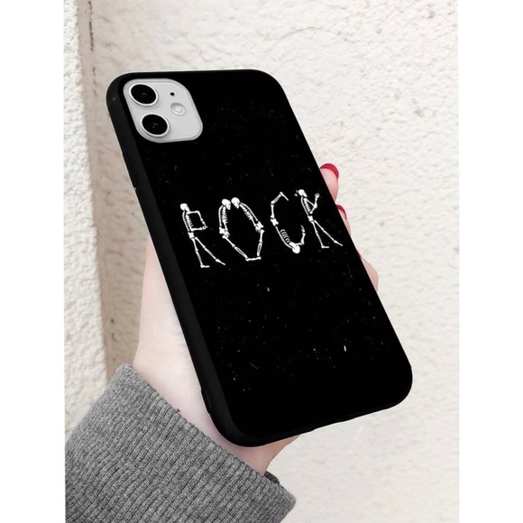 Skeleton Rock Black iPhone 12 Pro Max Case 🖤 - Picture 3 of 17